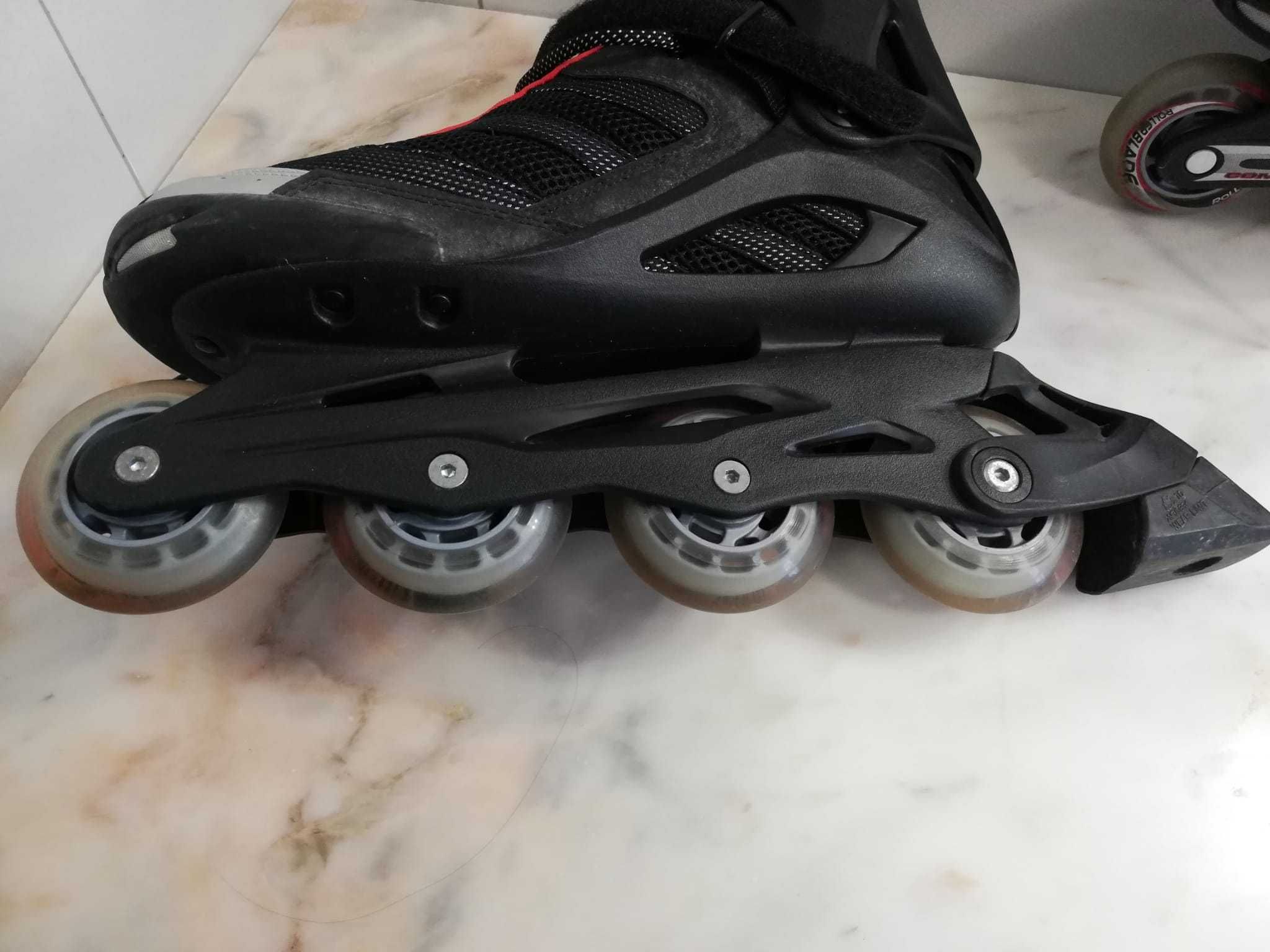 Patins em linha em ótimo estado