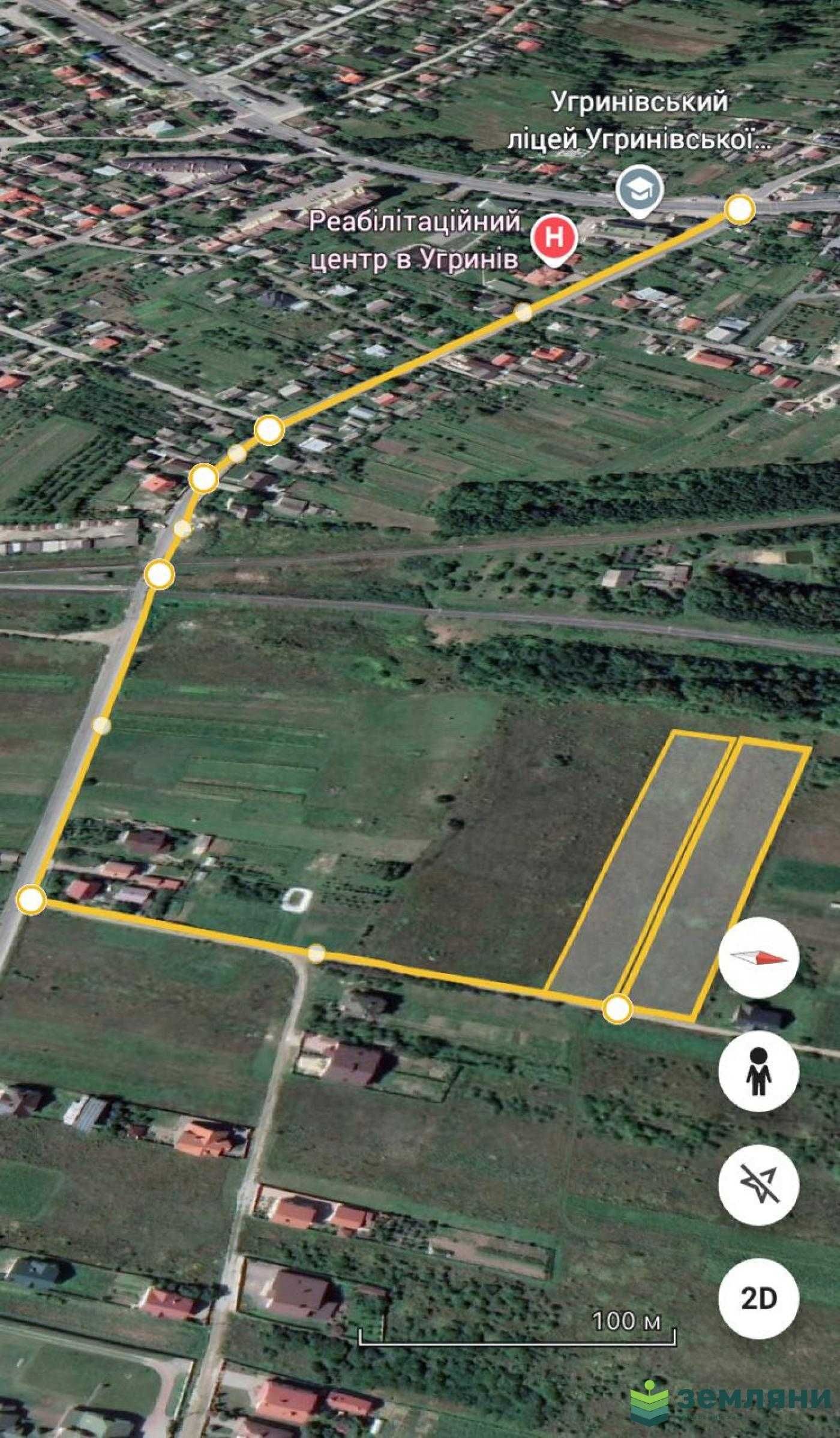 Продаються 2 ділянки по 50 сот під будівництво в с. Клузів
