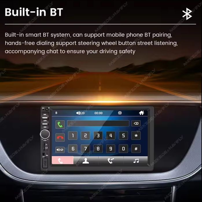 Магнітоли 1DIN та 2DIN 7018B – MP5, Bluetooth, камера заднього ходу!