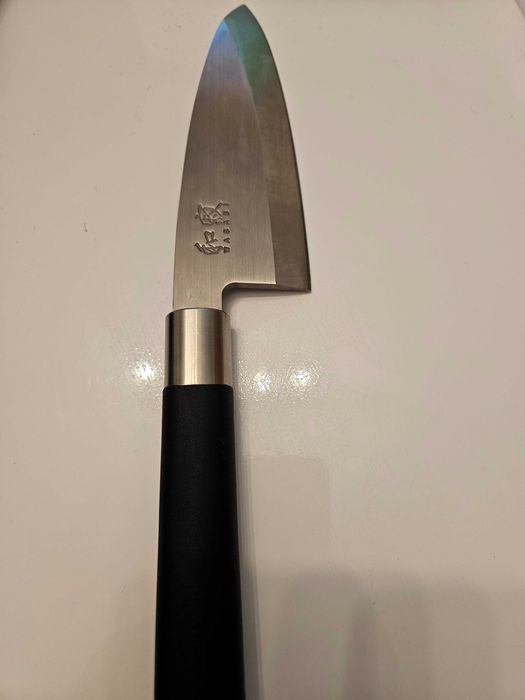 Nóż szefa 23 cm KAI Wasabi Black srebrny/czarny
