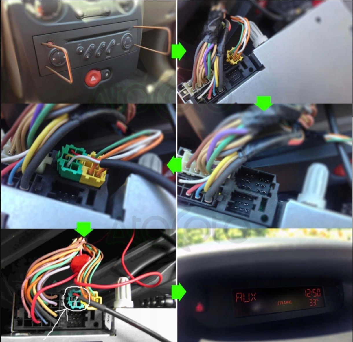Bluetooth adapter AUX z mikrofonem do Renault(Clio/Megane/Scenic itd.)