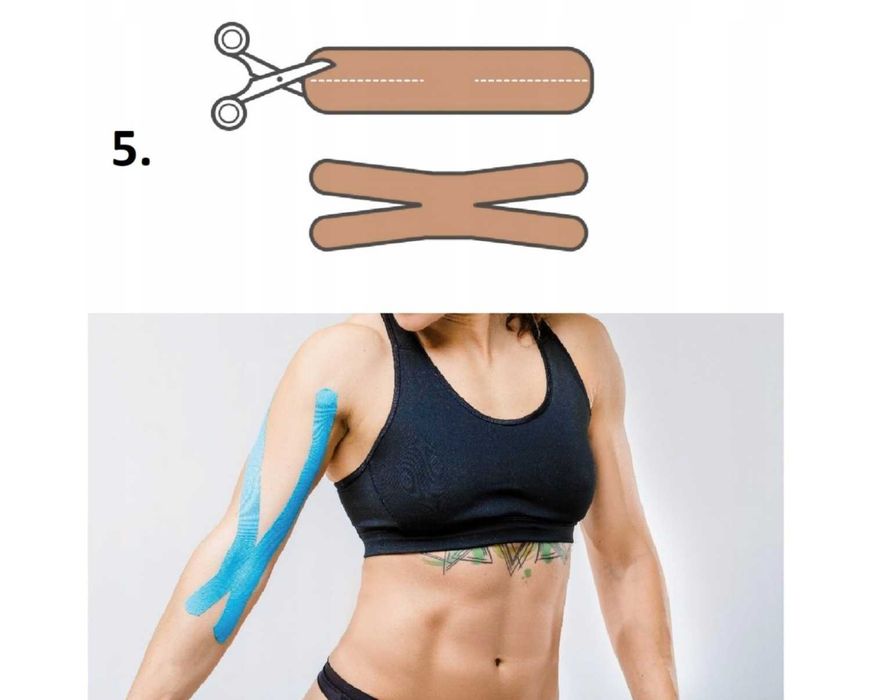Taśma Kinezjologiczna Tape Kinesiotaping do Kolana Twarzy Plaster 5m