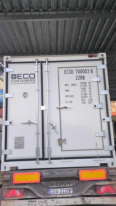 Kontener chłodniczy 20'RF nowy chłodnia 2025 r. - Gdańsk