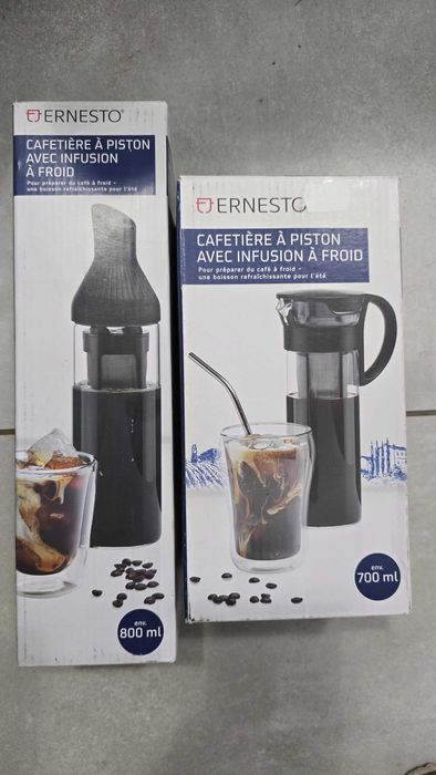 ERNESTO Zaparzacz do kawy Cold Brew Szklany, ze zintegrowanym filtrem