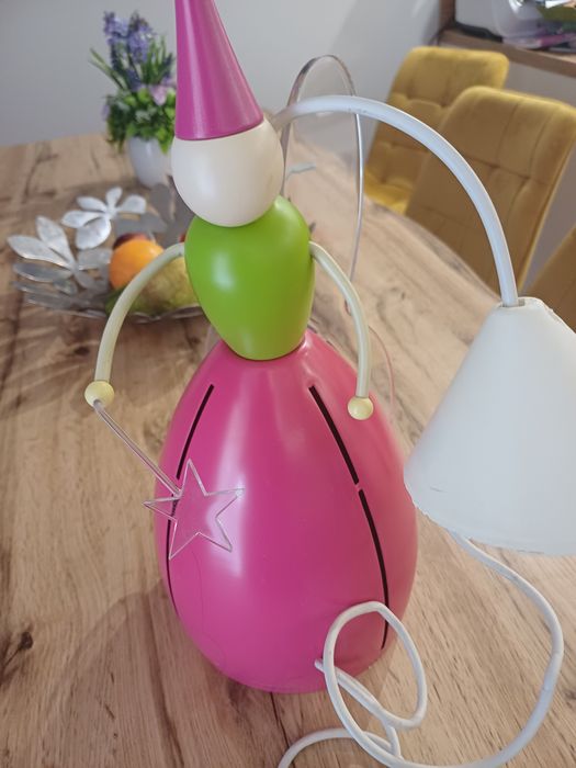 Lampa do pokoju dziecięcego wróżka metal i drewno