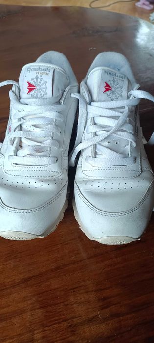 Buty sneakersy damskie/unisex Reebok Classic Leather(50151)r. 38 białe