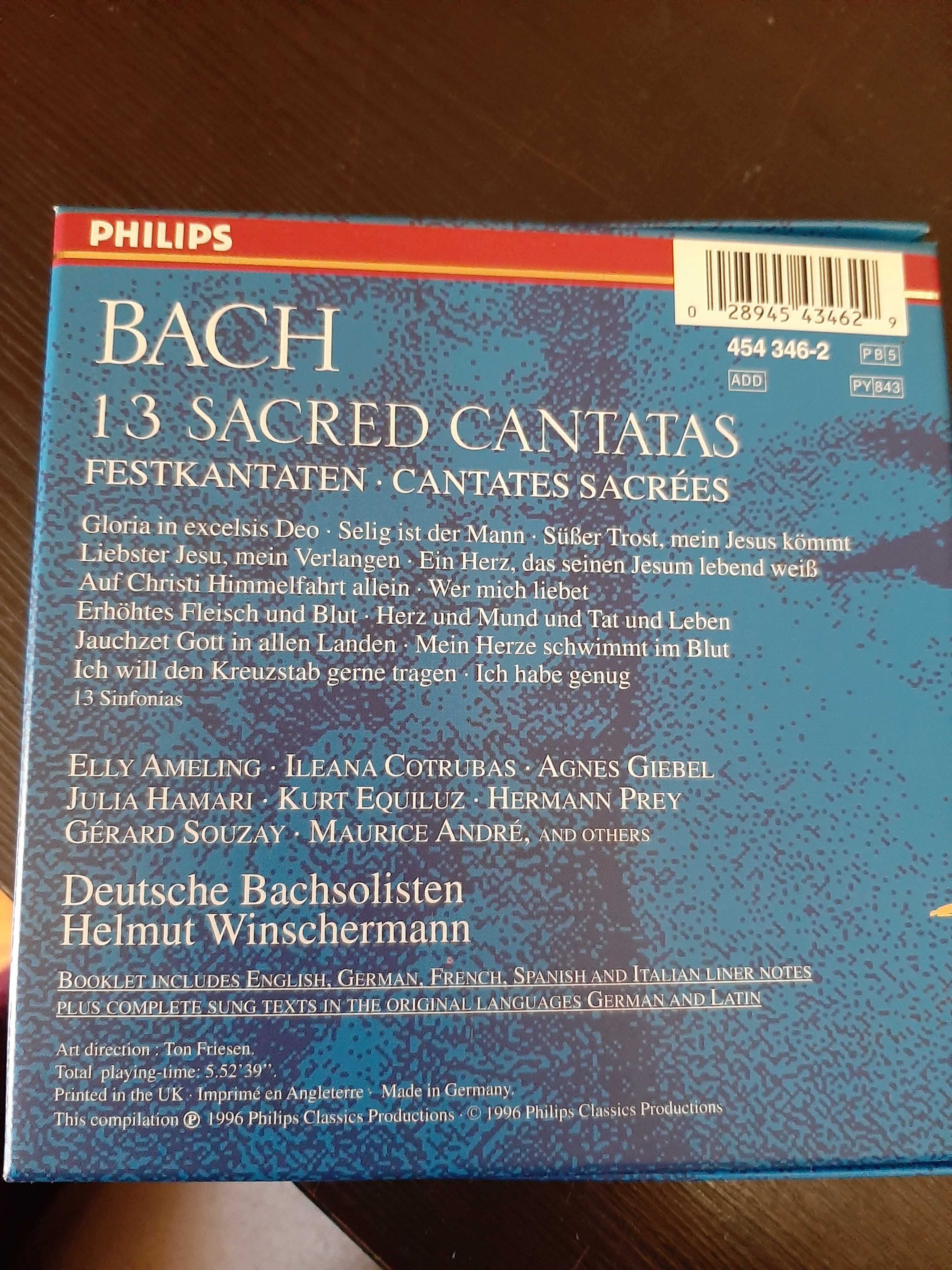 Bach – 13 Sacred Cantatas – Deutsche Bachsolisten, Helmut Winschermann