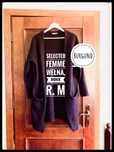 893. r.M/L/S. Selected Femme. Długi wełniany kardigan burgundowy