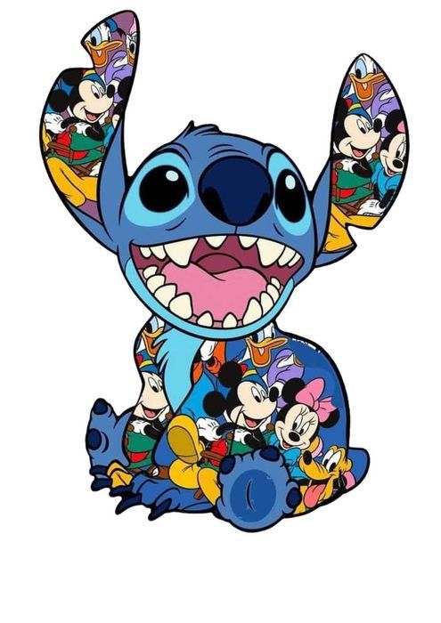 Naprasowanka Lilo i Stitch Stich Uśmiechnięte postacie 15cm #N675