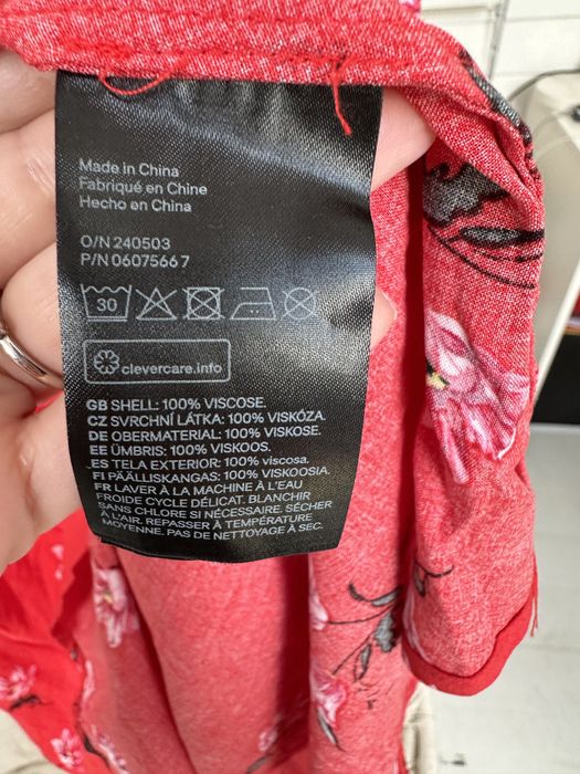 Sukienka midi H&M 40 L czerwona