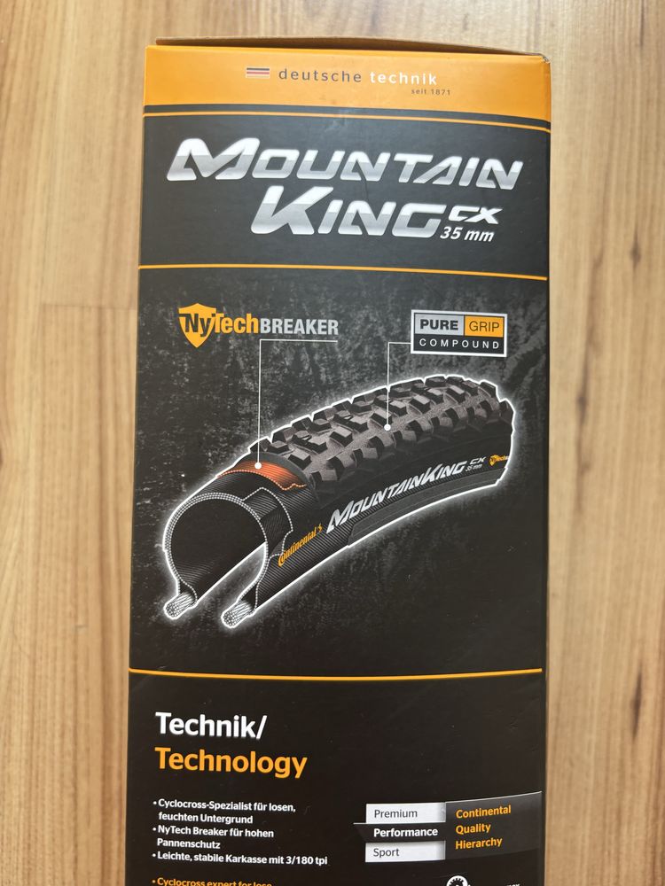 Opona rowerowa Continental Mountain King CX 35 mm