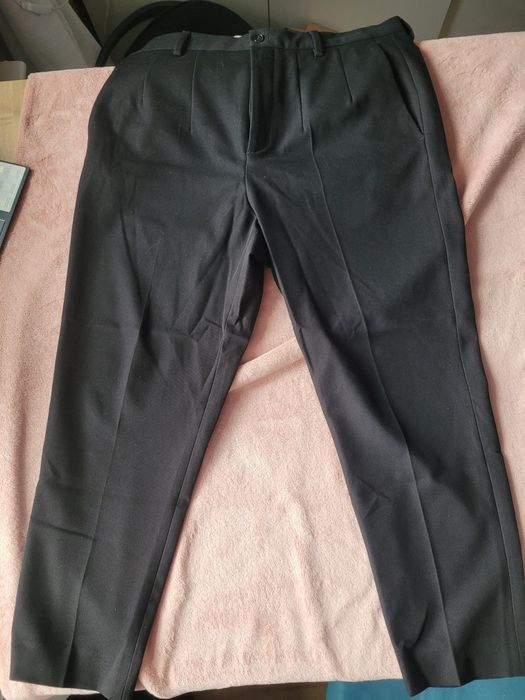 Eleganckie spodnie męskie w kant Zara r42