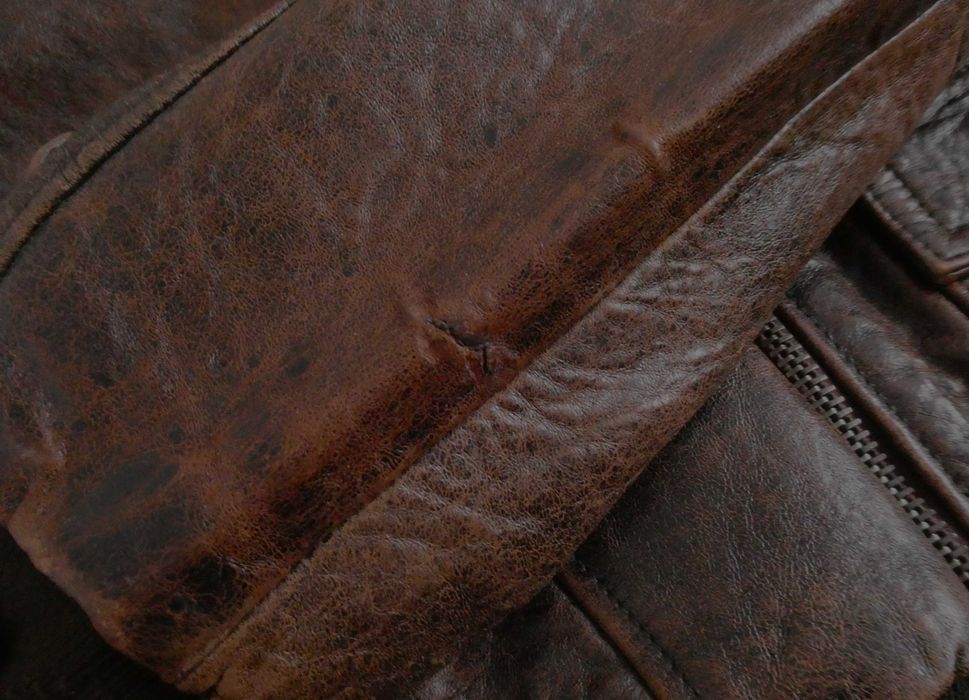 Kurtka skórzana męska GHETTO GLASTER G1 skóra PILOTKA lotnicza  L/XL