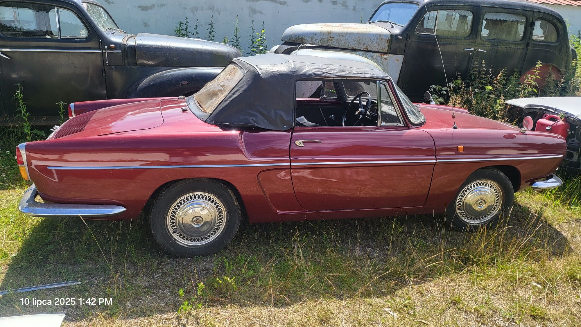 Renault Caravelle 1964 cabrio z miękkim i rwardym dachem