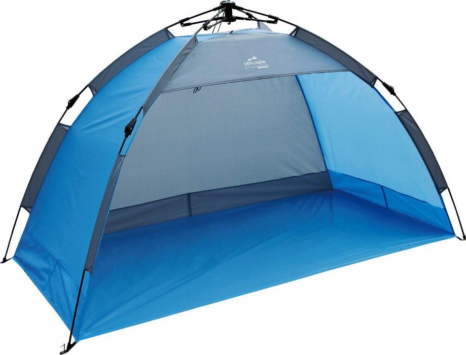Namiot plażowy EXPLORER Niebieski UV 80 automatic Wyprzedaż