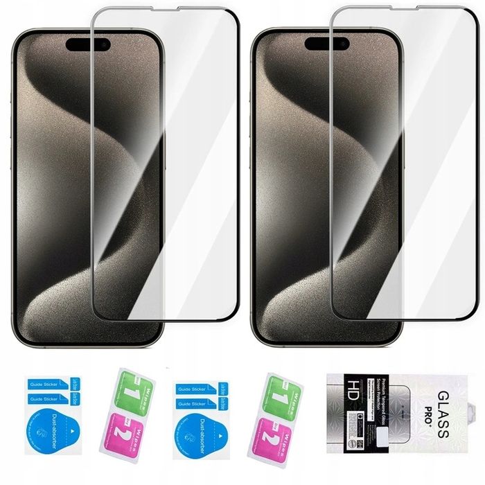 2X Szybka Szkło Hartowane Pełne Do Iphone 17 Pro Zestaw Ochrona Ekranu
