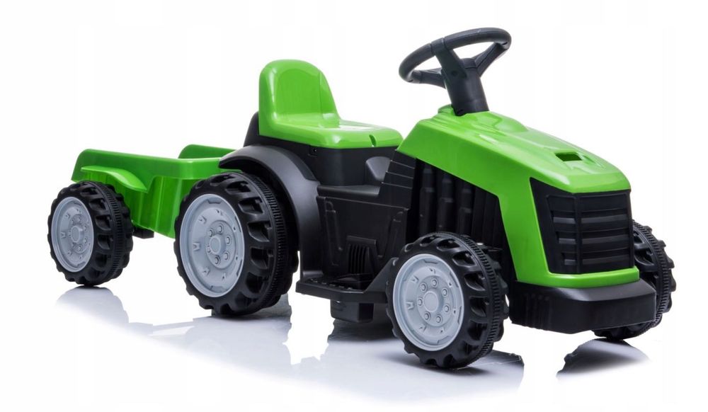 TRAKTOR na akumulator z przyczepką dla dzieci traktorek zestaw do 30kg