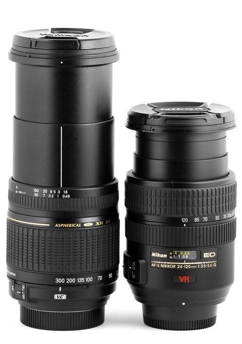 Объектив Nikon и Tamron + фоторюкзак Lowepro