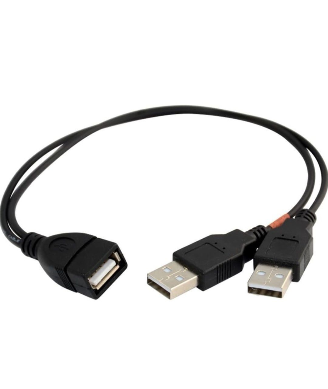 USB 2.0 A Power Enhancer Y 1 żeński do 2 męski ładunek danych