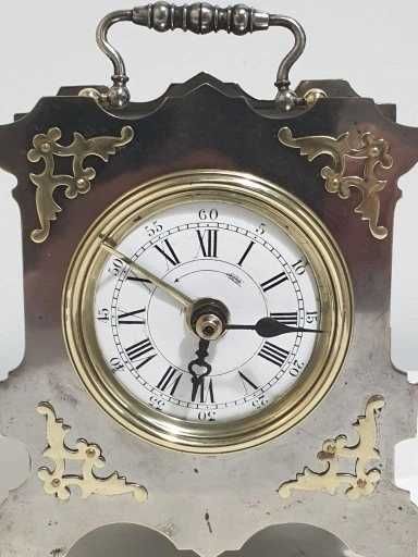 Stary budzik Manufacture Bethune z dwoma dzwonkami 1920r