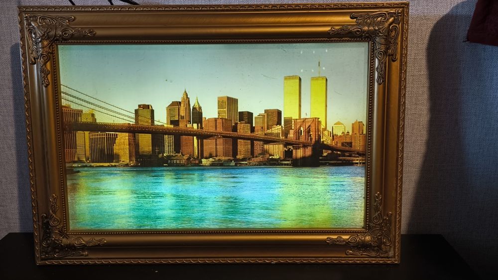 Obraz podświetlany, Nowy Jork, efekt ruchomej wody.