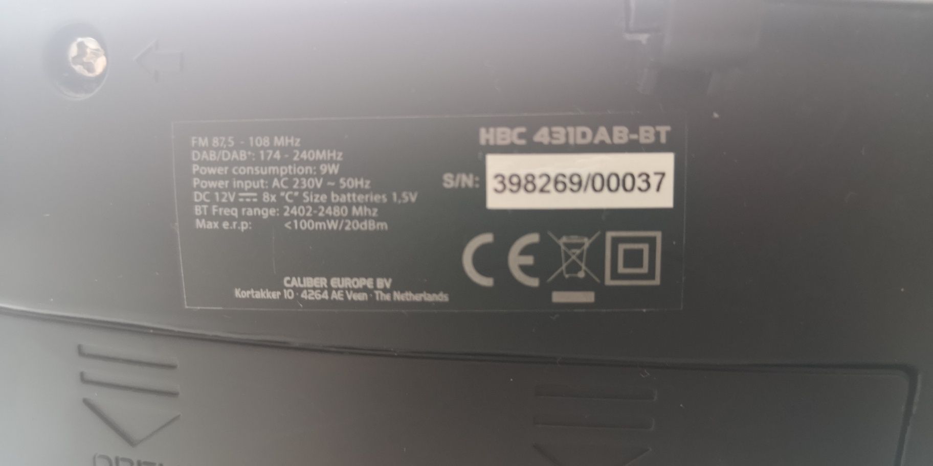 Głośnik Bluetooth Caliber HBC 431 DAB-BT