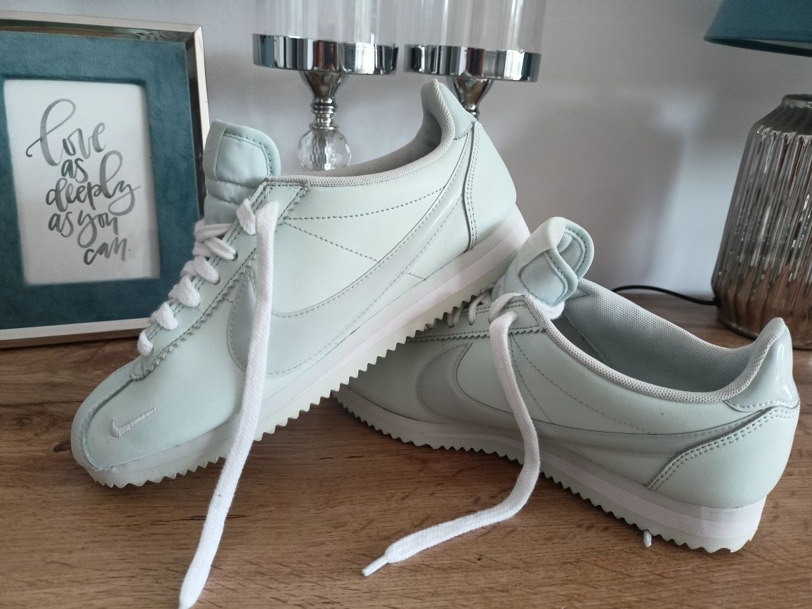 Buty Nike cortez 39 miętowe skóra