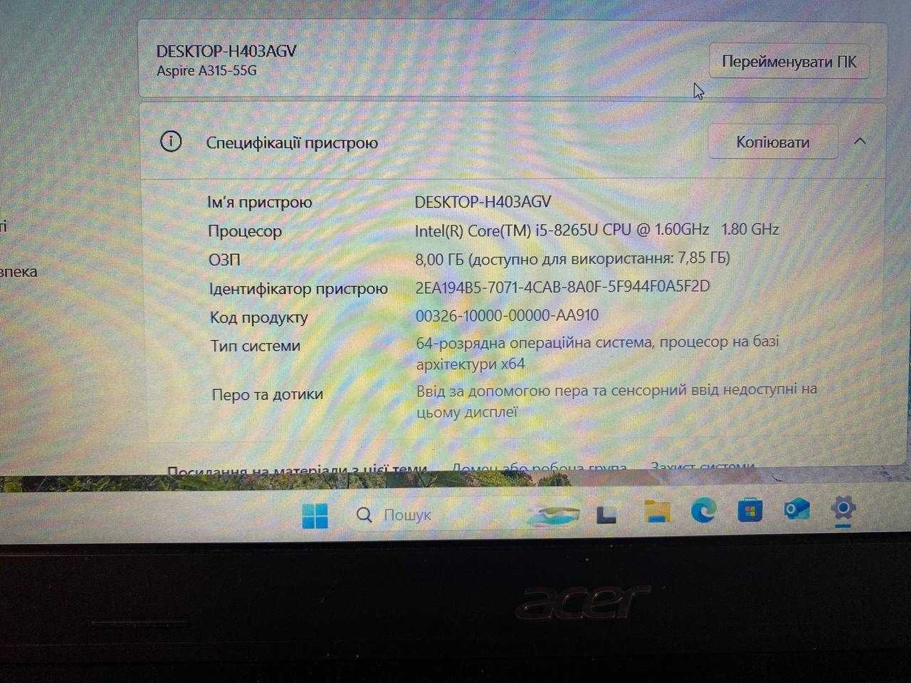 Acer Aspire 3 A315-55G-59J2