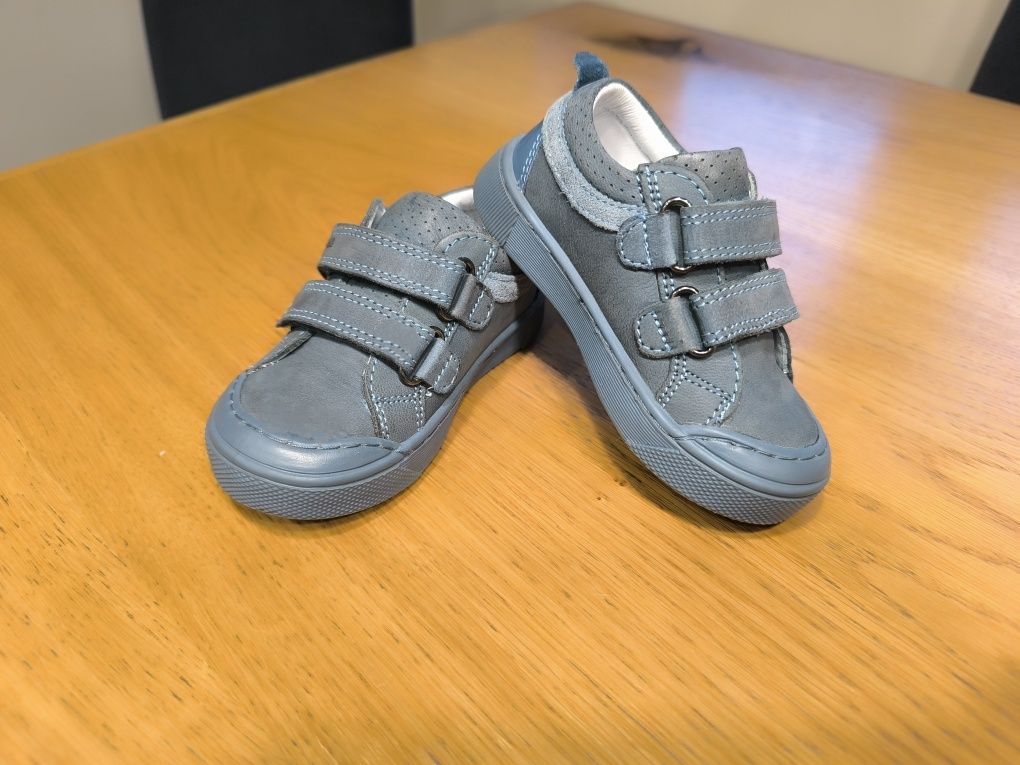 Półbuty Lasocki Kids 23 skórzane niebieskie adidasy