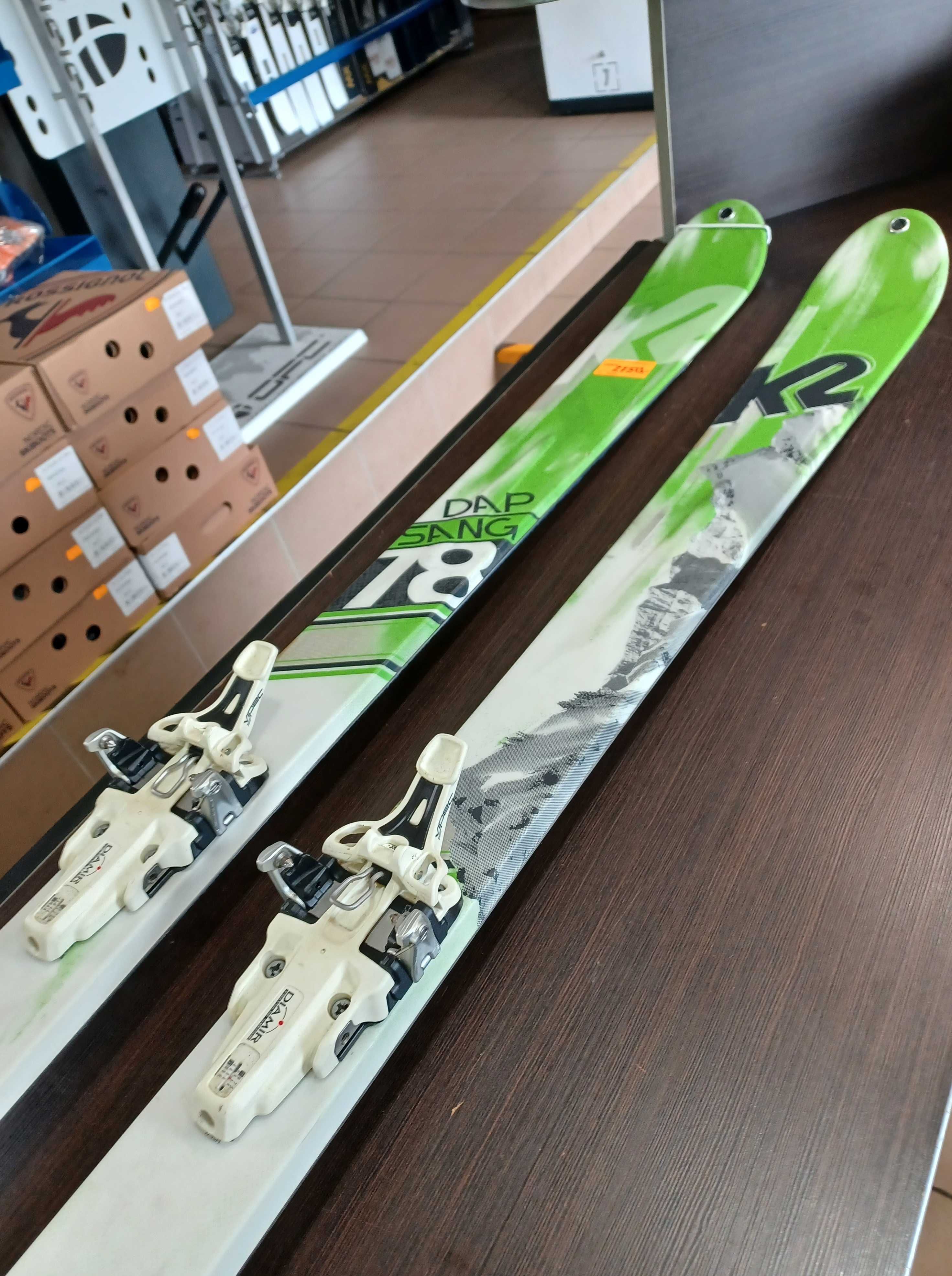 Narty skiturowe K2 DAP SANG 78 174cm  S-13