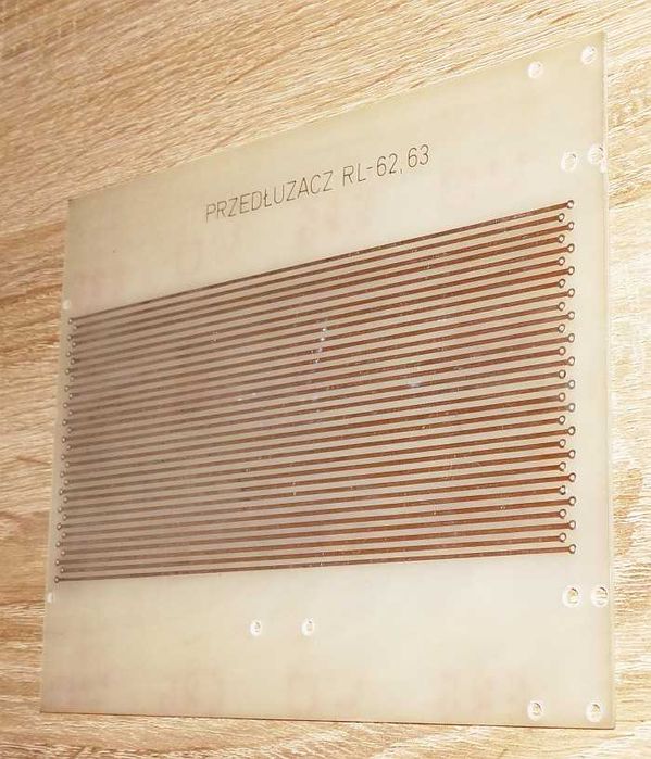 Płytka PCB przedłużacza RL-62,63 modułów ze złączami ELTRA 31 PIN 851