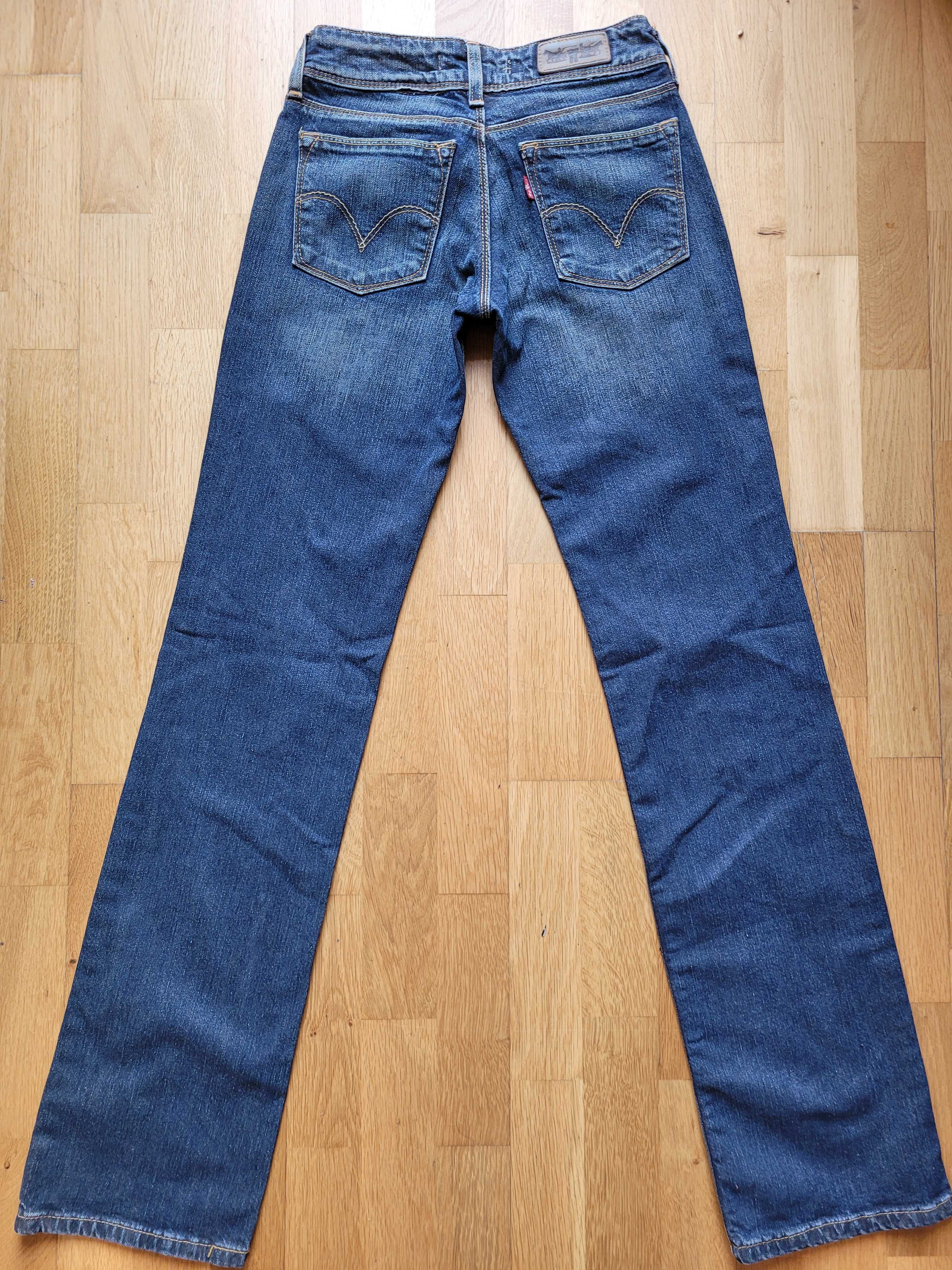 LEVI'S 570 spodnie jeans dzwony XS