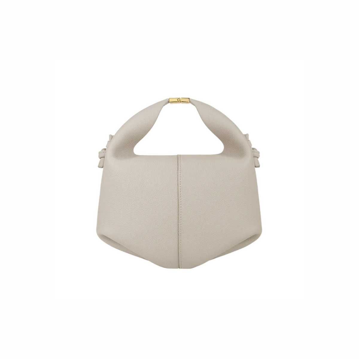 Сумка Polene Beri Textured Leather Chalk