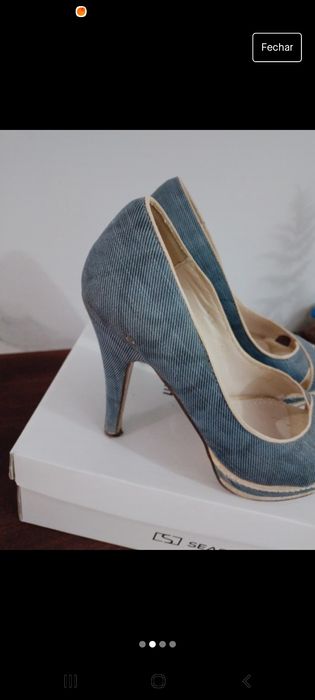 Sandália alta 38