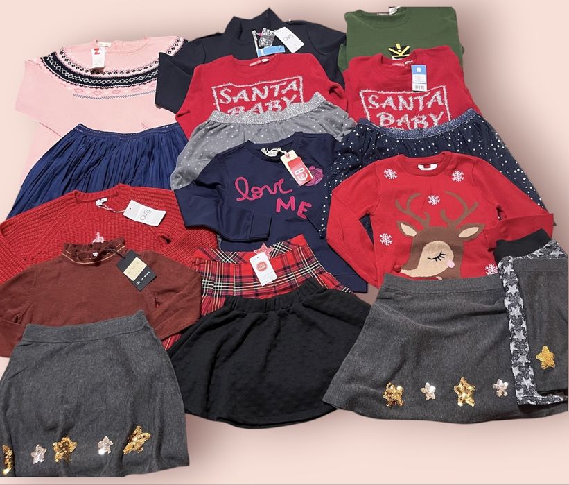 Мвні лот светрів, регланів та спідниці фірм Primark, C&A, OVS, Peppert