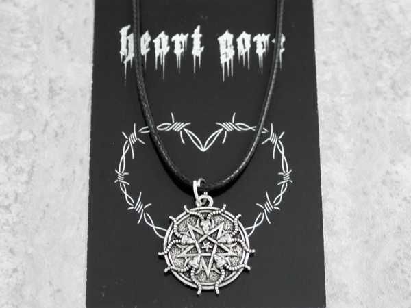 nowy wisiorek pentagram gotycki gothic alternative kozioł metal HG50