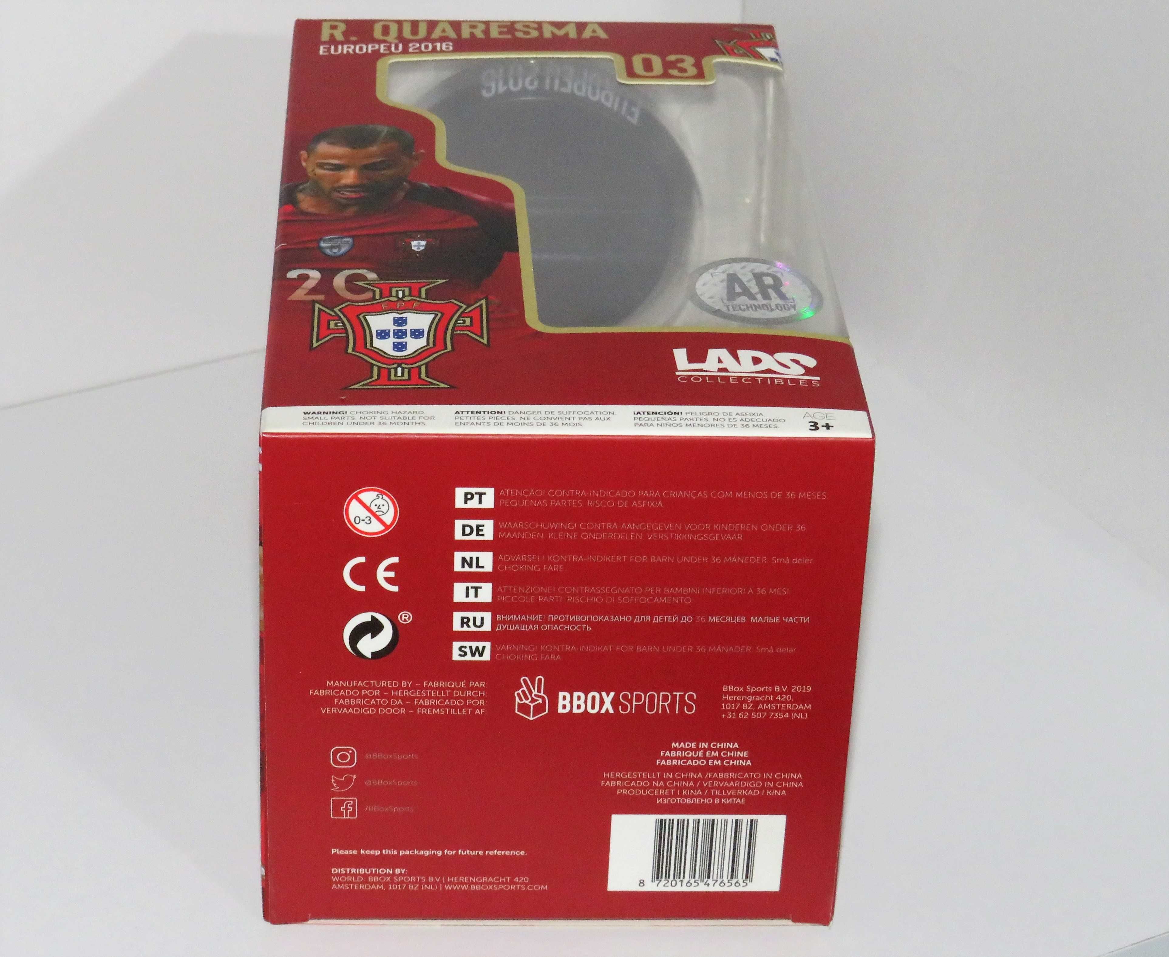 Figura R.Quaresma 03, Europeu 2016 Lads Collectibles Novo/Selado