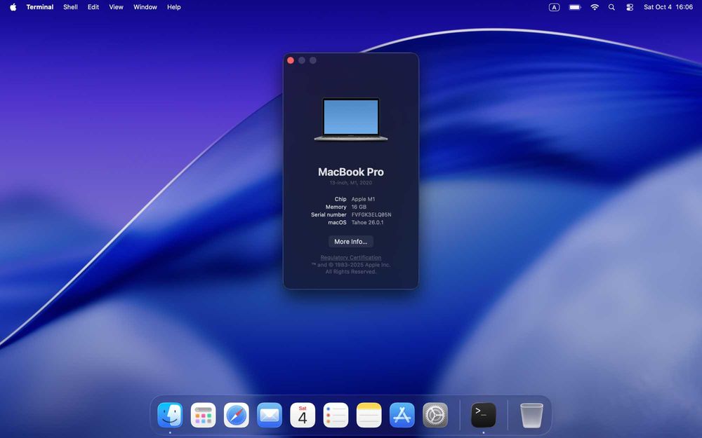 MacBook Pro 13'' 2020 M1 16GB/256GB Space Grey
