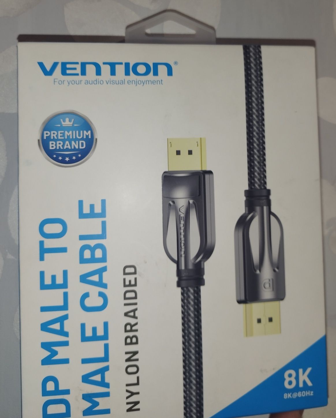 Кабель Vention DisplayPort DP Male to Male v1.4 2 м Black (HCABH)