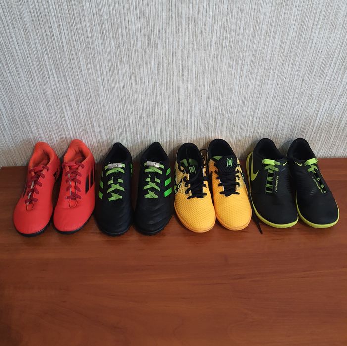 Футзалки сороконіжки сороконожки бутси adidas nike 29.5-30р. 18см
