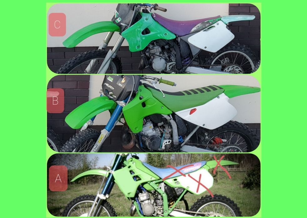 czesci 3 kawasaki kx125 89- 99r wał zapłon koła lagi cylinder kx 125