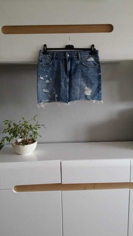 Jeansowa spódnica mini jeans zara 38 M