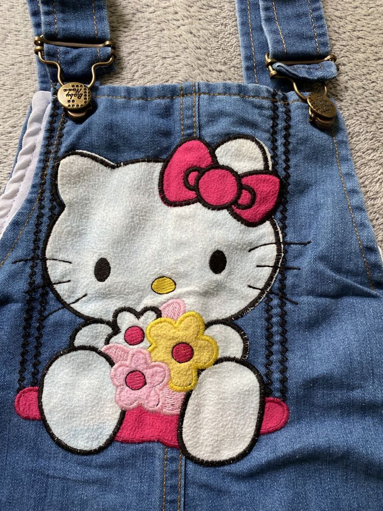 hello kitty ogrodniczki r 80