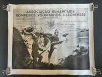 Bombeiros Voluntários Lisbonenses diploma de sócio 1947