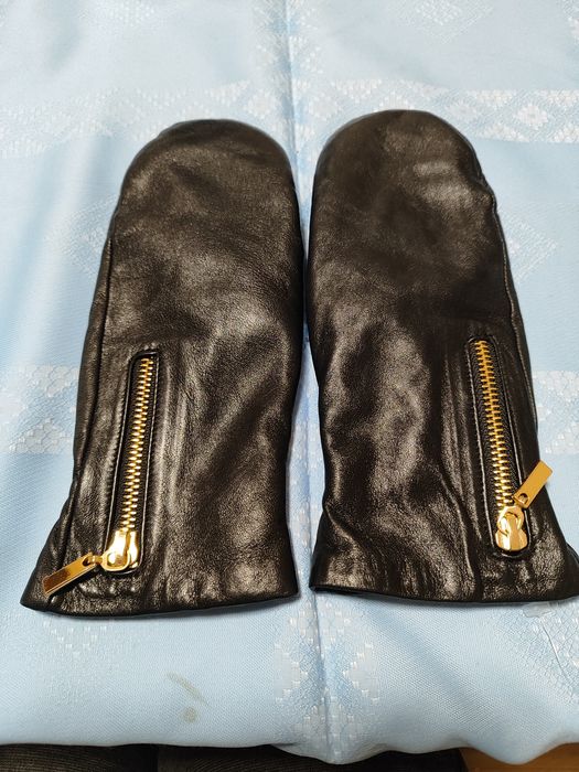 Skórzane damskie rekawiczki L