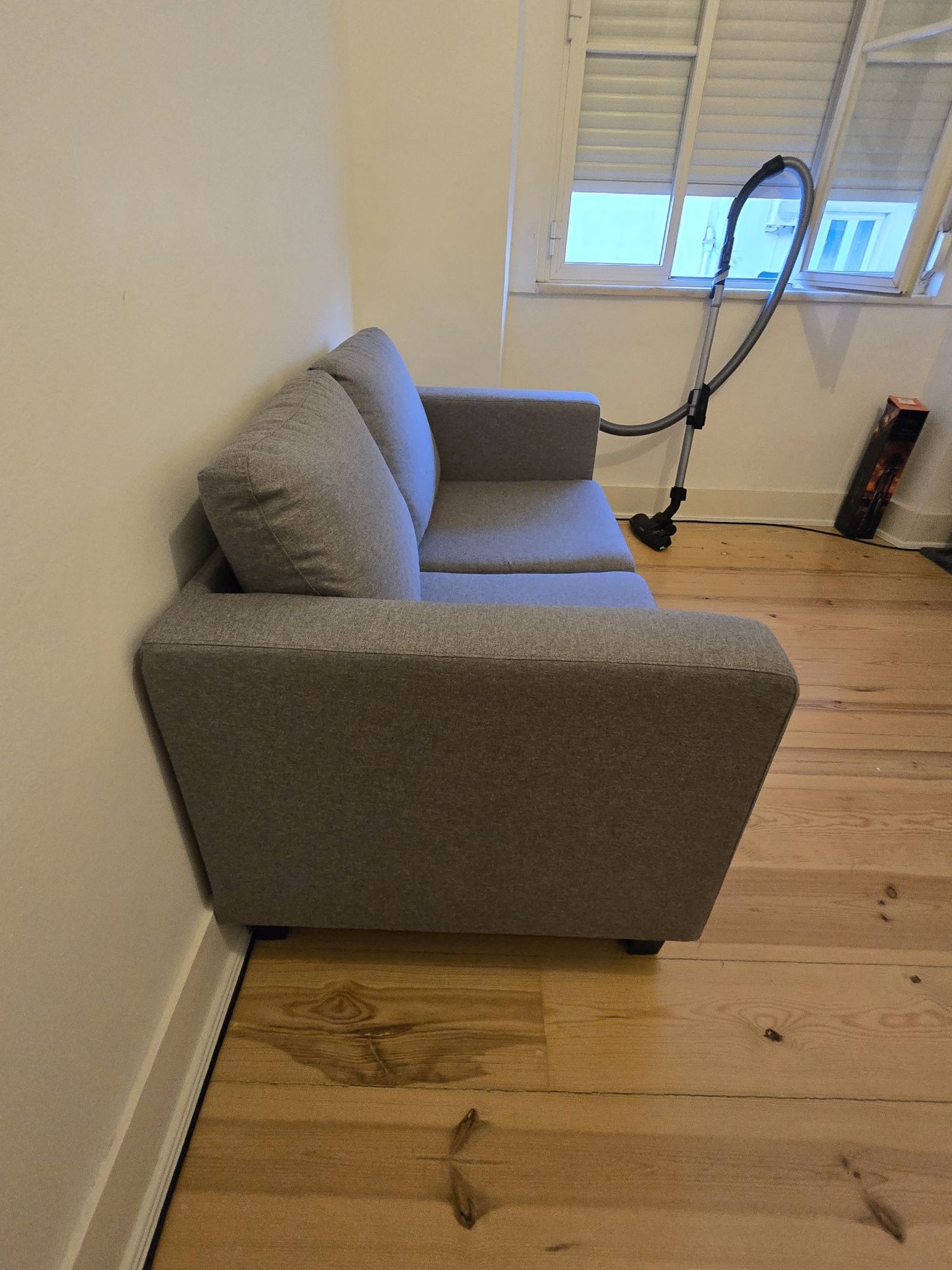 Sofá Sofa DORMUS Larry (2 Lugares - Cinzento - 150x79x85 cm)