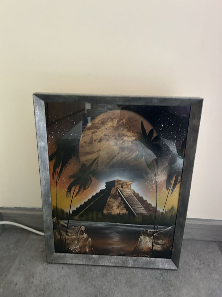 Vende-se quadro , com imagem das pirâmide  do Mexico