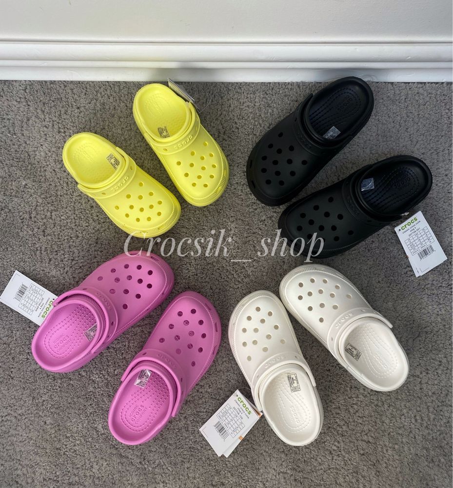 Дитячі крокси на платформі crocs Classic Cutie Clog