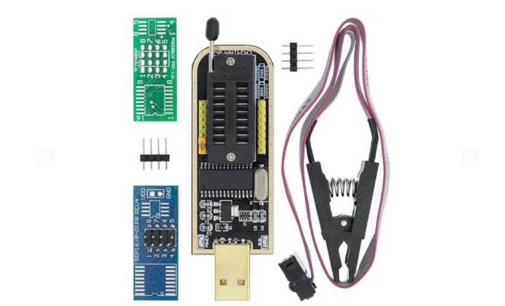 CH341A Pro 24, 25 серії BIOS, EEPROM, SPI FLASH і прищіпка