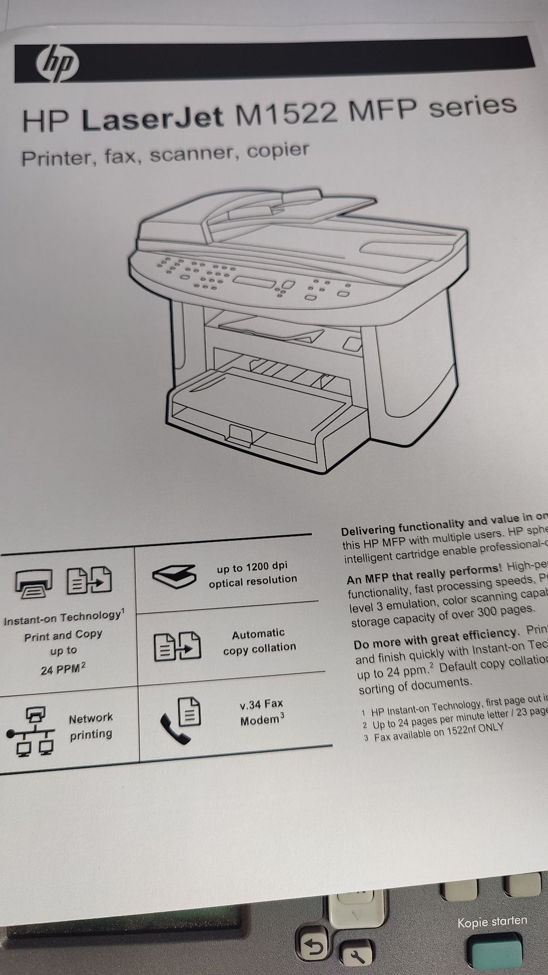 МФУ HP laserjet m1522nf идеальное состояние